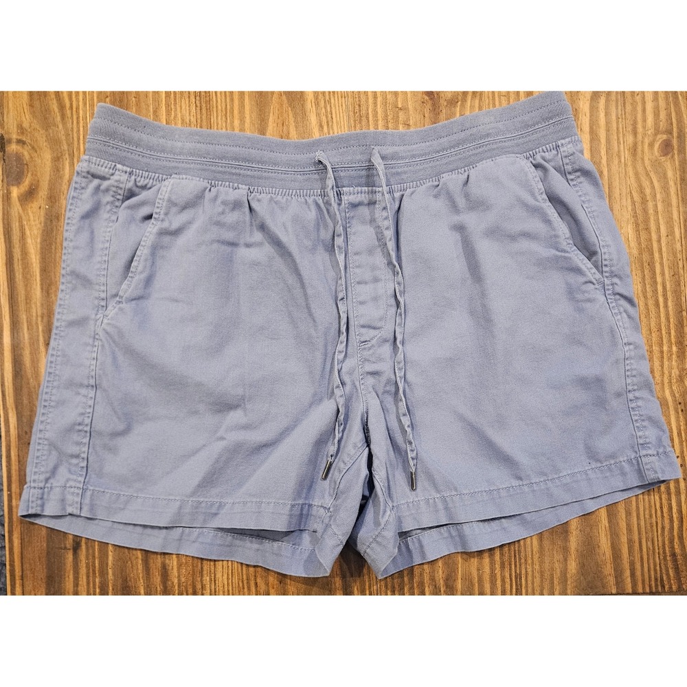 Orvis Blue Drawstring Waist Shorts Granola Girl Gorp XL 38x4 Cotton Blend #604